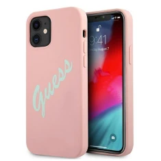 Чохол Guess Silicone Vintage для iPhone 12 mini Pink (GUHCP12SLSVSPG)