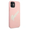 Чехол Guess Silicone Vintage для iPhone 12 mini Pink (GUHCP12SLSVSPG)
