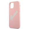 Чехол Guess Silicone Vintage для iPhone 12 mini Pink (GUHCP12SLSVSPG)