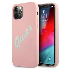 Чохол Guess Vintage Silicone Case для iPhone 12 Pro Max Pink (GUHCP12LLSVSPG)