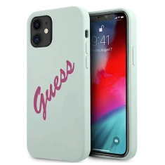 Чохол Guess Vintage Silicone Case для iPhone 12 mini Blue (GUHCP12SLSVSBF)