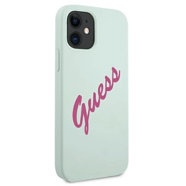 Чохол Guess Vintage Silicone Case для iPhone 12 mini Blue (GUHCP12SLSVSBF)