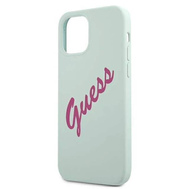 Чохол Guess Vintage Silicone Case для iPhone 12 mini Blue (GUHCP12SLSVSBF)