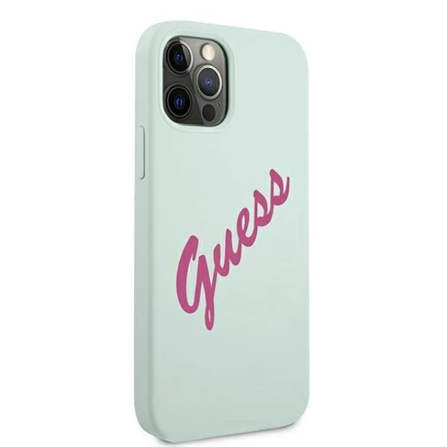 Чохол Guess Vintage Silicone Case для iPhone 12 | 12 Pro Blue (GUHCP12MLSVSBF)