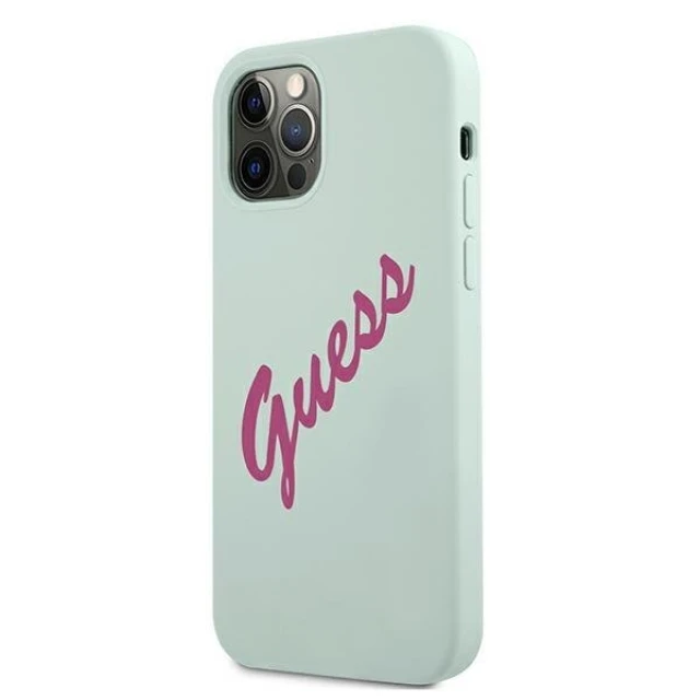 Чохол Guess Vintage Silicone Case для iPhone 12 Pro Max Blue (GUHCP12LLSVSBF)