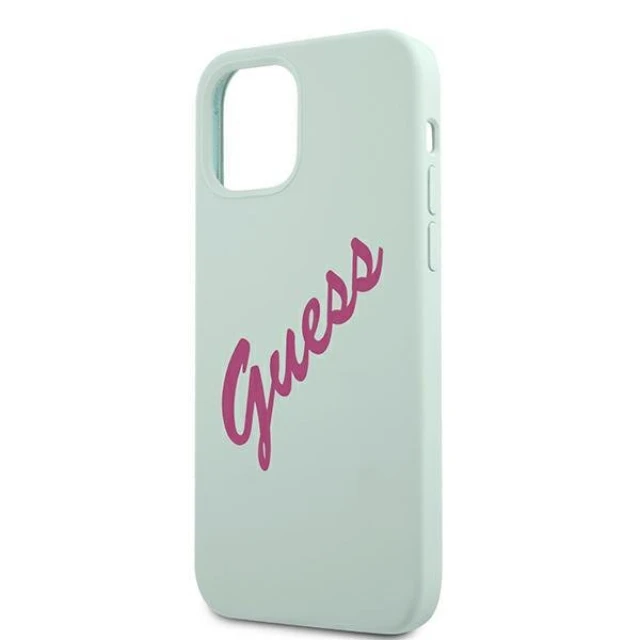 Чохол Guess Vintage Silicone Case для iPhone 12 Pro Max Blue (GUHCP12LLSVSBF)