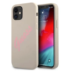 Чохол Guess Vintage Silicone Case для iPhone 12 mini Pink (GUHCP12SLSVSGP)