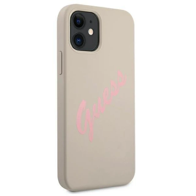 Чохол Guess Vintage Silicone Case для iPhone 12 mini Pink (GUHCP12SLSVSGP)