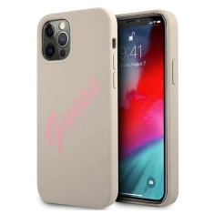 Чохол Guess Silicone Vintage для iPhone 12 | 12 Pro Pink (GUHCP12MLSVSGP)