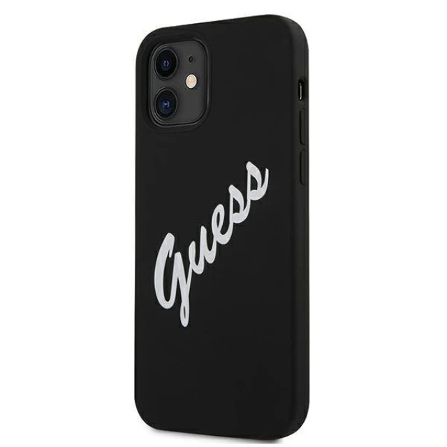 Чехол Guess Vintage Silicone Case для iPhone 12 mini White (GUHCP12SLSVSBW)