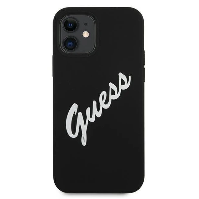 Чехол Guess Vintage Silicone Case для iPhone 12 mini White (GUHCP12SLSVSBW)