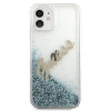 Чехол Guess Glitter Vintage Script для iPhone 12 mini Blue (GUHCP12SGLVSBL)