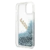 Чехол Guess Glitter Vintage Script для iPhone 12 mini Blue (GUHCP12SGLVSBL)