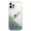 Чохол Guess Glitter Vintage Script для iPhone 12 Pro Max Blue (GUHCP12LGLVSBL)