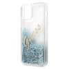 Чохол Guess Glitter Vintage Script для iPhone 12 Pro Max Blue (GUHCP12LGLVSBL)