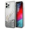 Чохол Guess Glitter Vintage Script для iPhone 12 Pro Max Silver (GUHCP12LGLVSSI)
