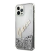 Чохол Guess Glitter Vintage Script для iPhone 12 Pro Max Silver (GUHCP12LGLVSSI)