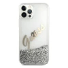 Чохол Guess Glitter Vintage Script для iPhone 12 Pro Max Silver (GUHCP12LGLVSSI)