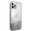 Чохол Guess Glitter Vintage Script для iPhone 12 Pro Max Silver (GUHCP12LGLVSSI)