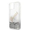 Чохол Guess Glitter Vintage Script для iPhone 12 Pro Max Silver (GUHCP12LGLVSSI)