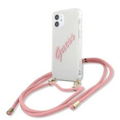 Чохол Guess Script Vintage для iPhone 12 mini Pink (GUHCP12SCRTVSPI)