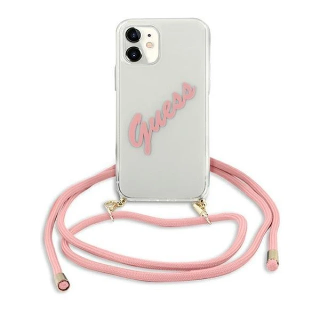 Чохол Guess Script Vintage для iPhone 12 mini Pink (GUHCP12SCRTVSPI)