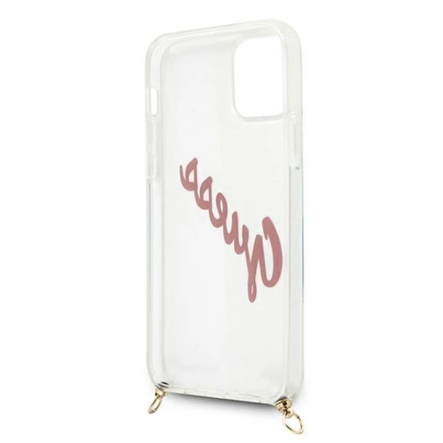 Чохол Guess Script Vintage для iPhone 12 mini Pink (GUHCP12SCRTVSPI)
