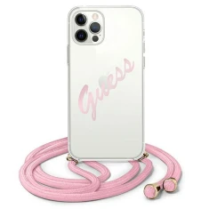Чохол Guess Script Vintage для iPhone 12 | 12 Pro Pink (GUHCP12MCRTVSPI)