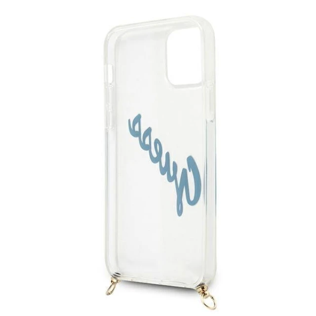 Чохол Guess Script Vintage для iPhone 12 mini Blue (GUHCP12SCRTVSBL)