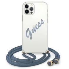 Чохол Guess Script Vintage для iPhone 12 Pro Max Blue (GUHCP12LCRTVSBL)