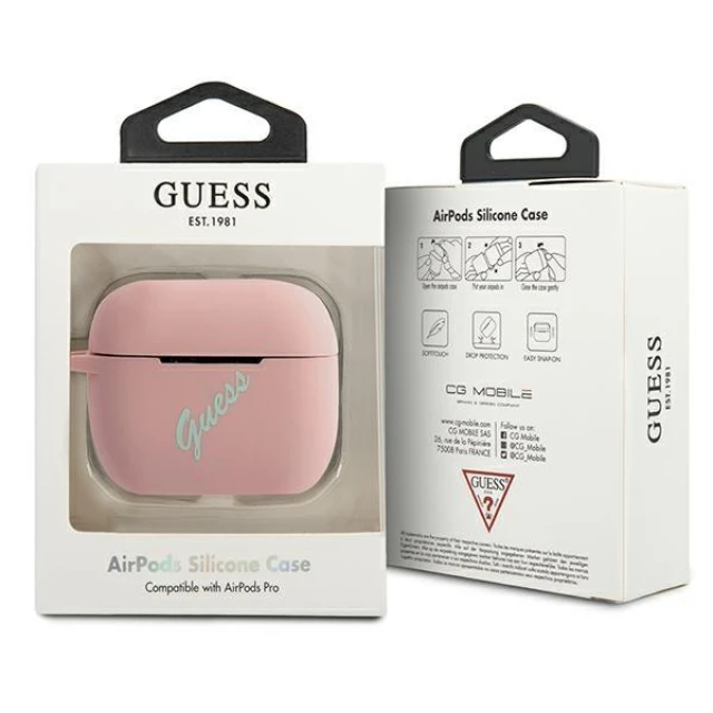 Чохол Guess Silicone Vintage для AirPods Pro Green (GUACAPLSVSPG)
