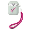 Чохол Guess Vintage Silicone Case для AirPods 2/1 Blue (GUACA2LSVSBF)