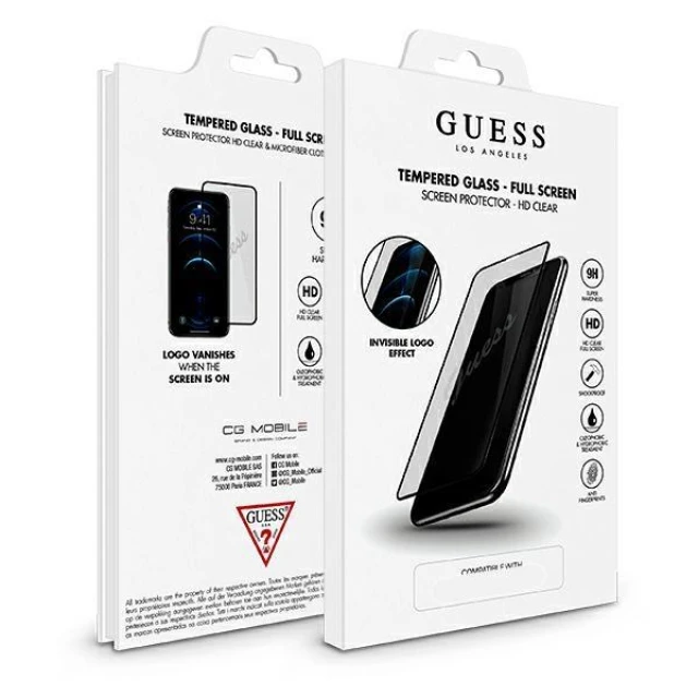Захисне скло Guess Vintage Magic Logo для iPhone 12 Pro Max Transparent (GUSPP12LSLTR)