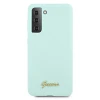 Чохол Guess Silicone Script Metal Logo для Samsung Galaxy S21 Plus Blue (GUHCS21MLSLMGLB)