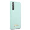 Чохол Guess Silicone Script Metal Logo для Samsung Galaxy S21 Plus Blue (GUHCS21MLSLMGLB)