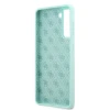 Чохол Guess Silicone Script Metal Logo для Samsung Galaxy S21 Plus Blue (GUHCS21MLSLMGLB)