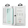 Чохол Guess Silicone Script Metal Logo для Samsung Galaxy S21 Plus Blue (GUHCS21MLSLMGLB)