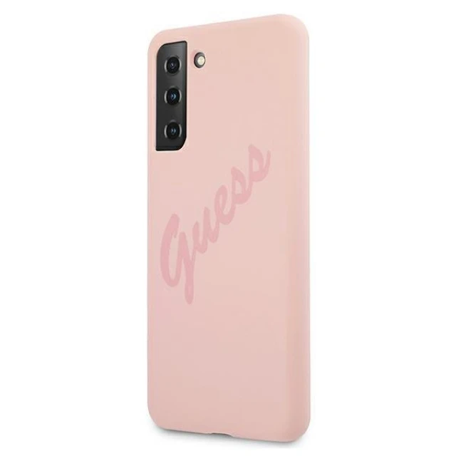 Чохол Guess Script Vintage для Samsung Galaxy S21 Plus Pink (GUHCS21MLSVSPI)
