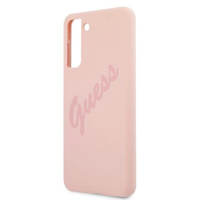 Чохол Guess Script Vintage для Samsung Galaxy S21 Plus Pink (GUHCS21MLSVSPI)