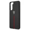 Чехол Ferrari для Samsung Galaxy S21 Plus G996 Off Track Leather Nylon Stripe Black (FEOSIHCS21MBK)