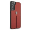 Чохол Ferrari для Samsung Galaxy S21 G991 Off Track Leather Nylon Stripe Red (FEOSIHCS21SRE)
