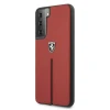 Чехол Ferrari для Samsung Galaxy S21 Plus G996 Off Track Leather Nylon Stripe Red (FEOSIHCS21MRE)