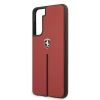 Чехол Ferrari для Samsung Galaxy S21 Plus G996 Off Track Leather Nylon Stripe Red (FEOSIHCS21MRE)