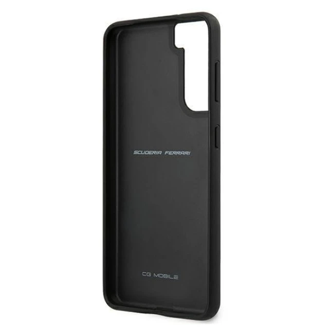 Чехол Ferrari для Samsung Galaxy S21 Plus G996 Off Track Leather Nylon Stripe Red (FEOSIHCS21MRE)