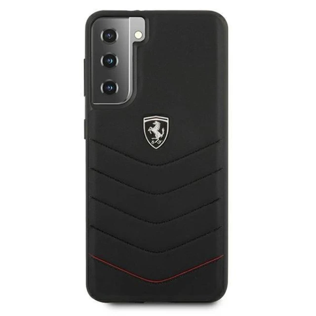 Чохол Ferrari для Samsung Galaxy S21 G991 Off Track Quilted Black (FEHQUHCS21SBK)