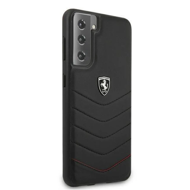 Чохол Ferrari для Samsung Galaxy S21 G991 Off Track Quilted Black (FEHQUHCS21SBK)