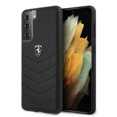 Чохол Ferrari для Samsung Galaxy S21 Plus G996 Off Track Quilted Black (FEHQUHCS21MBK)