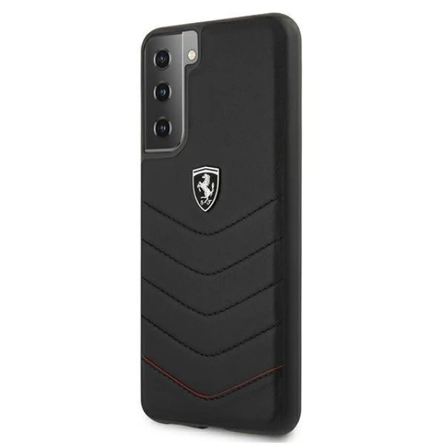 Чохол Ferrari для Samsung Galaxy S21 Plus G996 Off Track Quilted Black (FEHQUHCS21MBK)