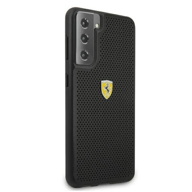 Чохол Ferrari для Samsung Galaxy S21 Plus G996 Off Track Perforated Black (FESPHCS21MBK)