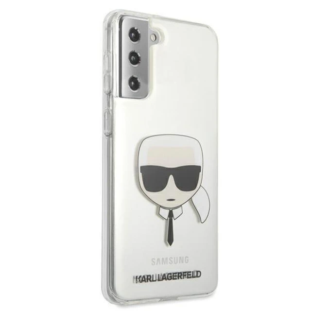 Чохол Karl Lagerfeld Karl's Head для Samsung Galaxy S21 Plus Transparent (KLHCS21MKTR)